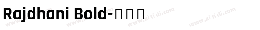 Rajdhani Bold字体转换